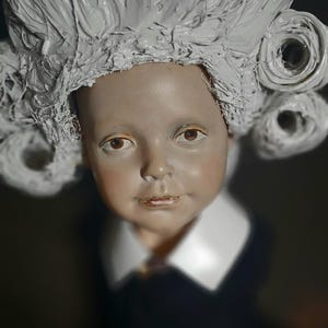 Vintage Boy Child Mannequin Bust/Counter Top/ Pole Countable 17.5 In