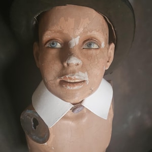 Antique Vintage Child Mannequin Bust for Restoration Boy Mannequin