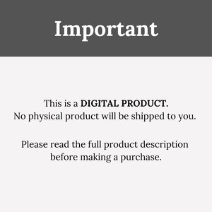 May include: Important notice: This is a digital product. No physical product will be shipped. Please read the full product description before making a purchase.