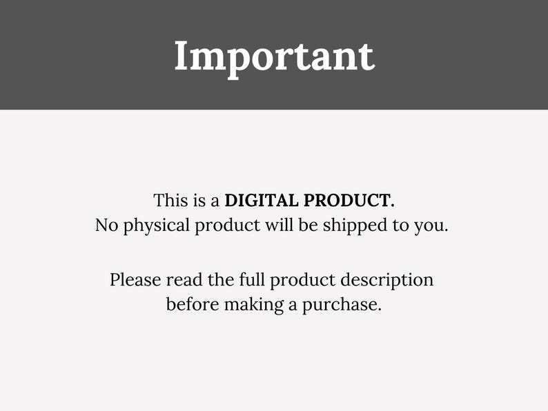 May include: Important notice: This is a digital product. No physical product will be shipped. Please read the full product description before making a purchase.