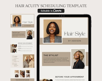 Hairstylist Acuity Booking Minimalist Acuity Scheduling Template Acuity Website Template Hair Business Acuity Hair Stylist Acuity Site DIY