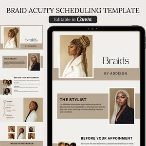 Braid Acuity Template Hair Braider Template Braid Acuity Website Braid Acuity Scheduling Template Website Template Hair Braider Acuity Braid