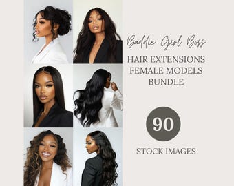 Hair Extension Model Hair Stock Photos Beauty Stock Photos Bundle Melanin Stock Photos Hair Bundle Stock Photos Wig Stock Model Stock Photo