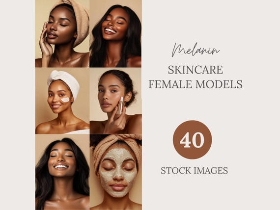 Skincare Stock Photos Beauty Stock Photo Bundle Melanin Skincare Posts Skincare Images for Skincare Instagram Skincare Website Esthetician