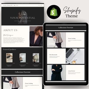 Shopify Theme Digital Products Premium Shopify Templates Luxury Shopify Theme Minimal Shopify Site Shopify Boutique Luxury Website Shopify