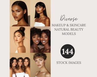 Skincare Stock Photos Beauty Stock Photo Bundle Melanin Skincare Post Instagram Model Natural Makeup Model Diverse Women Beauty Stock Models