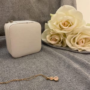 Personalized Velvet Travel Jewellery Box: Bridal Party Gift