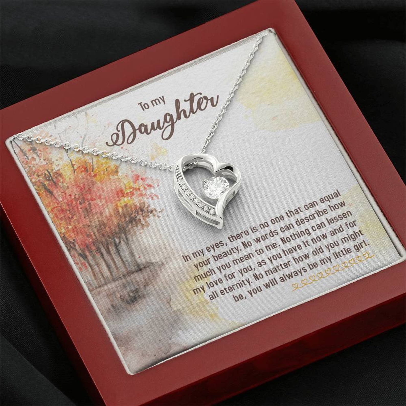 Personalisierte Buch-Halskette Für Tochter - Gravur Mit 6 Seiten