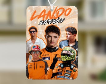 Lando Norris Car Air Freshener | Formula 1 Air Freshener | Car Accessories | Mclaren |  Gift