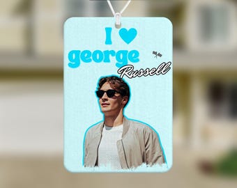 George Russell Air Freshener | Car Air Freshener | Formula 1 Air Freshener | Car Accessories | Mercedes |  Gift