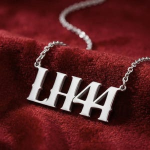 Collier Lewis Hamilton LH44 | Ferrari | F1 | Formule 1 | Formule 1 | Cadeau |