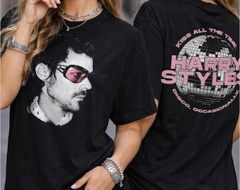 Harry Styles Inspired Graphic T-Shirt – Vintage Disco Unisex Tee