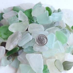 BULK of large Thick craft quality SEA GLASS Lot of 8 pcs / For crafts, crafting and jewelry