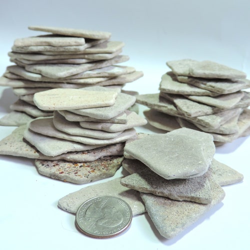 Bulk listing Flat Manmade BEACH SLABS for crafting / Choice of different sizes: Small, Medium or Large
