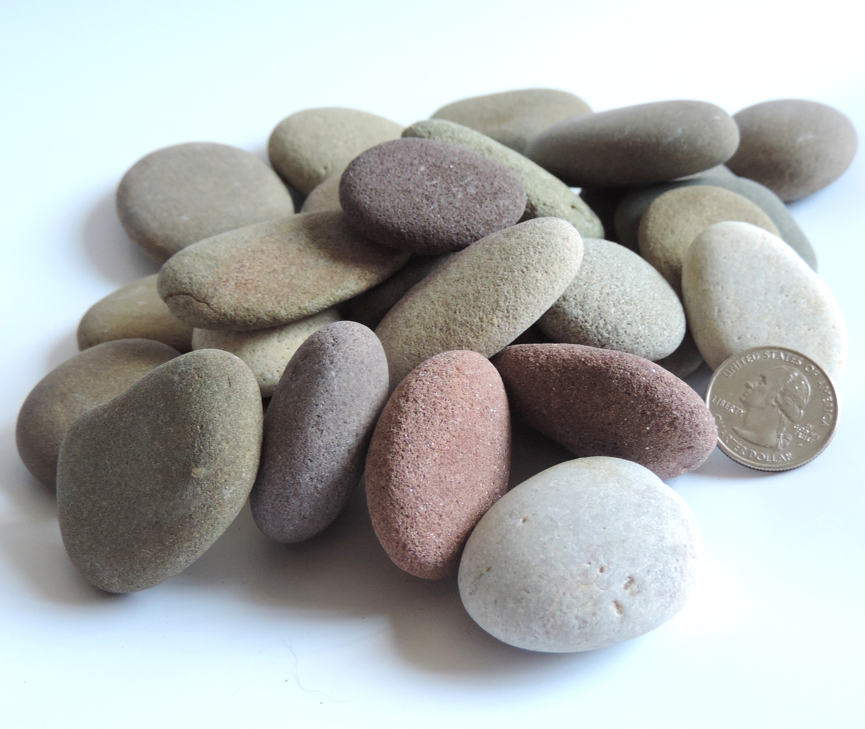 Large Round BEACH STONES for aquarium crafting 30 pieces / Etsy