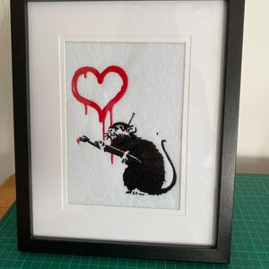Banksy Love Rat - Etsy