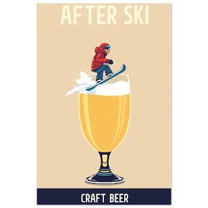 Plakat Après Ski, Narciarstwo Wydrukowalna Sztuka Ścienna, Retro Vintage Kobieta Wydruk, Plakat Podróżniczy, Dekoracja Ścienna Ski Cabin Chalet, Plakat Vintage Bar Cart