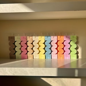 Bougie en forme de vague | Bougie de soja | Bougie esthétique ondulée | Bougie de forme irrégulière | Bougie géométrique | Bougie Zigzag