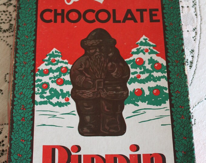 Vintage Chocolate Santa Claus Pippin Box Etsy