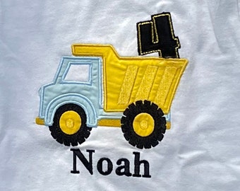 Construction Birthday Party Shirt,  Construction Shirt Birthday Boy, Shirt Dump truck birthday, Shirt family shirt