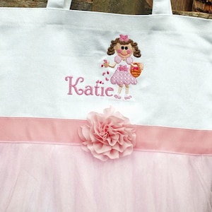 Flower Girl Tote Flower Girl Bag  Flower Girl Peronalzied Bag  Flower Girl Gift  Flower Girl accessories  Flower Girl Basket