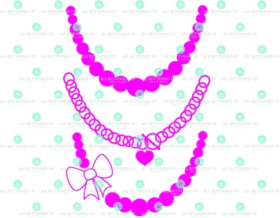 Download Onesie Pearl Tiffany Necklace Digital Cut File Svg Dxf Etsy