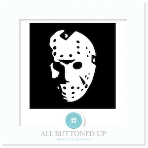 Jason Mask digitale Schnittdatei: svg, dxf