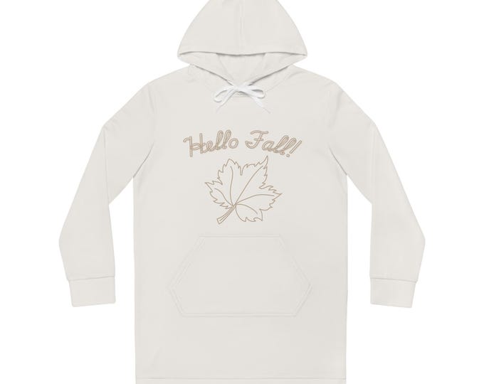 Cozy Women's Hoodie Dress - Hello Fall Design