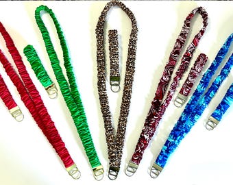 Scrunchie Lanyard and Wristlet Set