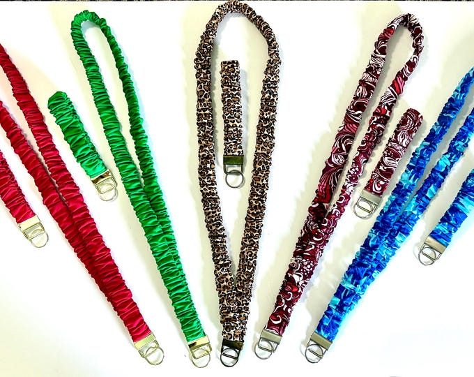 Scrunchie Lanyard and Wristlet Set