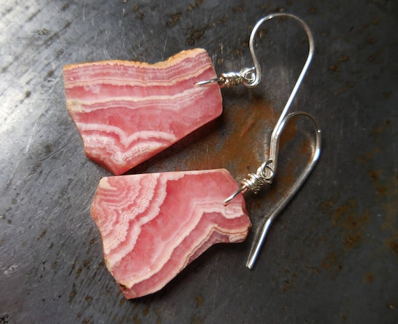 rhodochrosite earrings