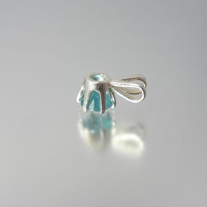 STUNNING Rare Gem Grade Grandidierite Sterling Silver Pendant 6mm image 3