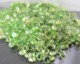 rare faceted Russian demantoid green garnet approximately 1 carat total weight FREE SHIPPING