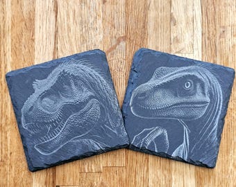 Dinosaur Art 4 Coaster Set