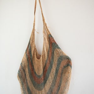 Papua New Guinea Bilum Shoulder Bag - Handwoven Tribal Craft