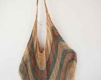 Papua New Guinea Bilum Shoulder Bag - Handwoven Tribal Craft