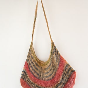 Papua New Guinea Bilum Shoulder Bag - Handwoven Tribal Craft