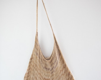 Papua New Guinea Bilum Shoulder Bag - Handwoven Tribal Craft