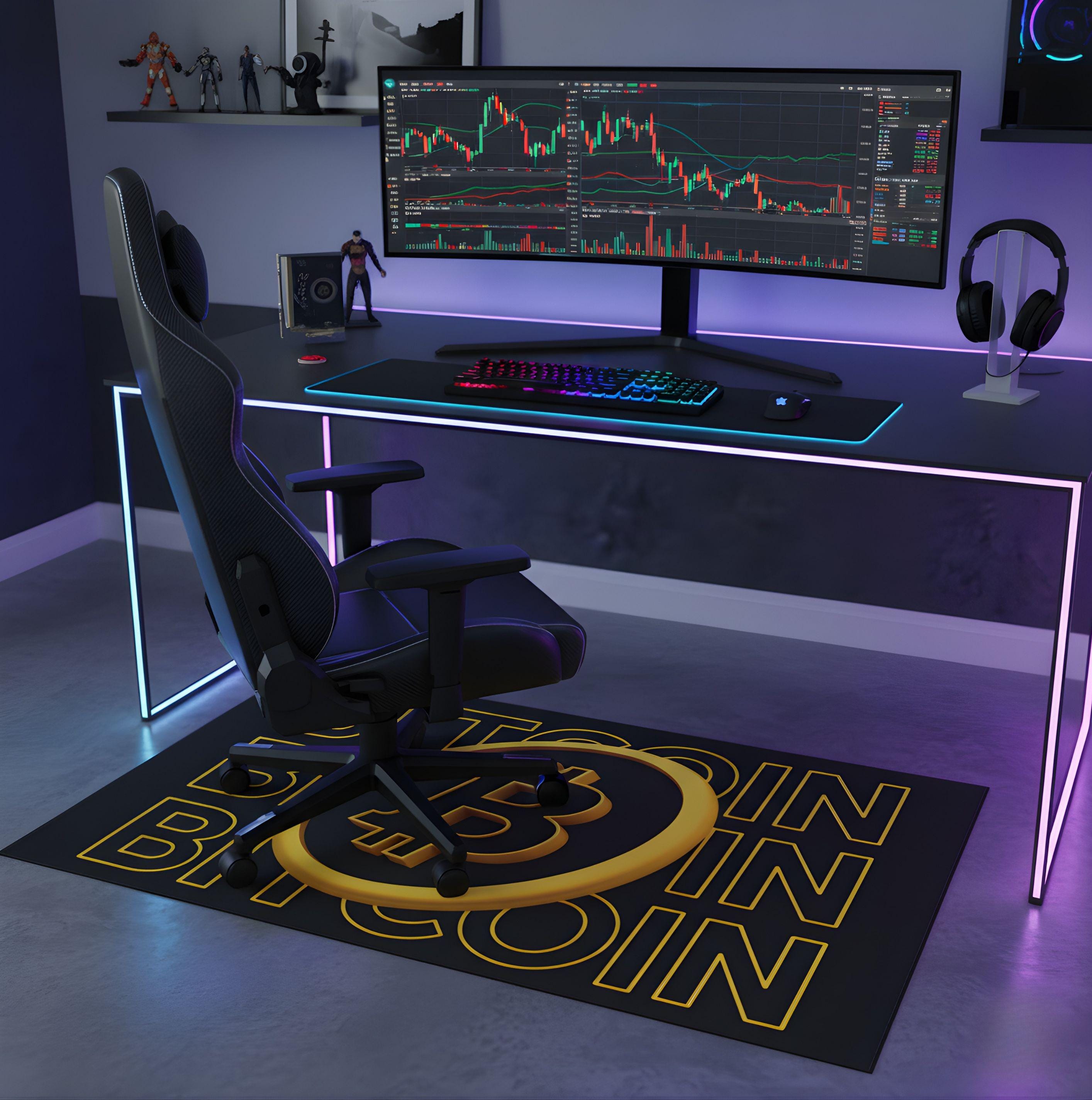 Bitcoin Rug: Crypto Trader Office Decor, HODL Accent Mat - Etsy