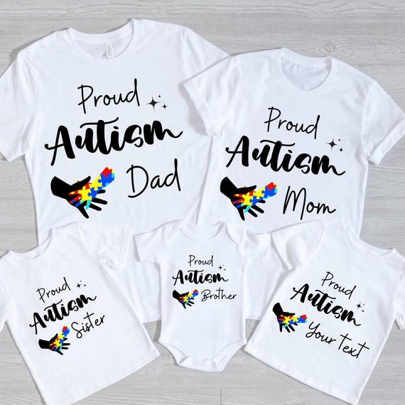Custom Proud Autism Family Bundle PNG & SVG File | Autism Family Shirt Design | Autism Awareness PNG | Autism Awareness svg | Digital Downlo