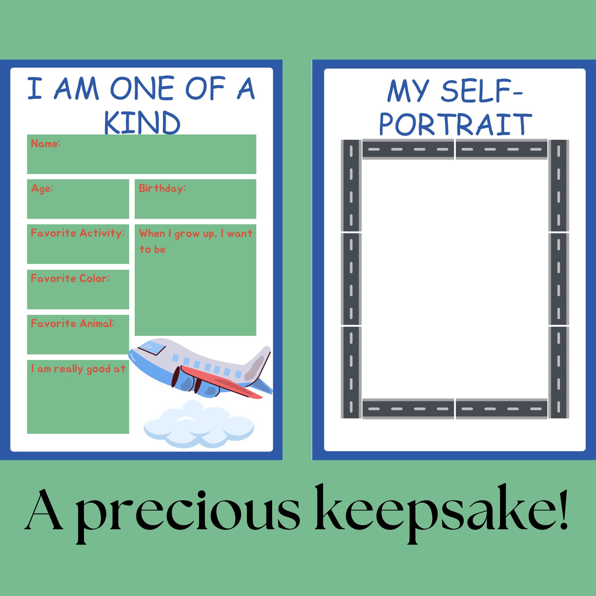 All About Me Printable Activity Template for Kids, 17 Pages for ...