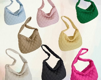 Sling Quilted Bag | Bubble Bag | Padded handbag | School Puffy Bag | shoulder bag