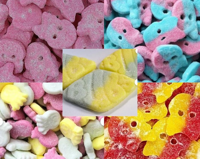 Featured listing image: Swedish Bubs, Cool Raspberry, Dizzy Skulls, Bubble gum, Fizzy Mushrooms, Vegan, Reasonable shipping rate