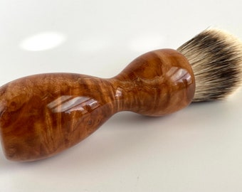 Redwood Burl Wood 24mm Super Silvertip Badger Hair Shaving Brush Handle (Handmade in USA) R1 - Anniversary Gift - Wood Shaving Brush