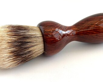 Camatillo Rosewood 22mm Super Silvertip Badger Hair Shaving Brush Handle (Handmade in USA) C2 - Anniversary Gift - Wood Shaving Brush