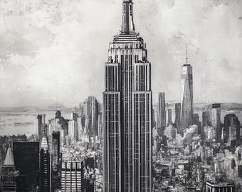 置物 Crystal World Mini Empire State Building Empire State Building Crystal Figurine by Crystal World - Etsy