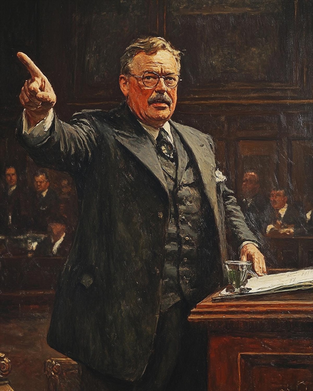Teddy Roosevelt Giving A Speech | Rough Rider Teddy | Roosevelt at the ...