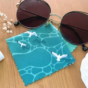 Ocean Gulls Microfiber Cloth - 15cm glasses lens cleaning cloth