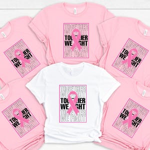 We Fight Together Breast Cancer Awareness Team Shirt | Custom Breast Cancer Support Tee | Breast Cancer Survivor Shirt | We Fight Cancer Tee