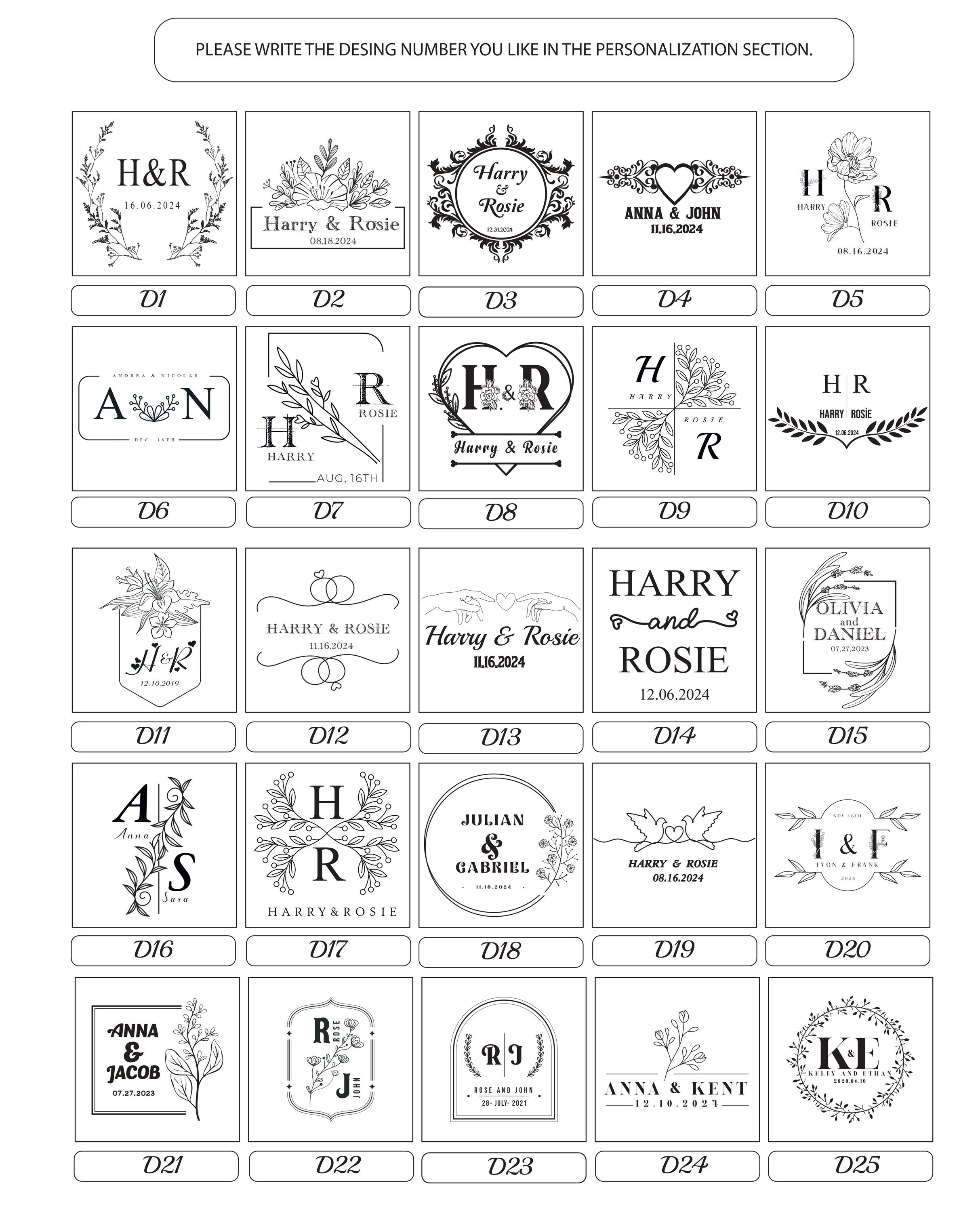 50 Personalized Wedding Favor Chocolates Bridal Chocolate Favor